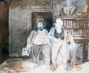 Två tecken, c1825-1877 av Henry Bonaventure Monnier
