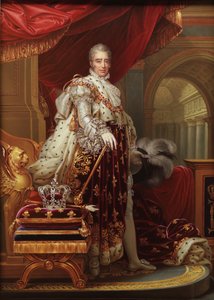 Karl X 1757-1836, kung av Frankrike, efter Gérard, 1829.