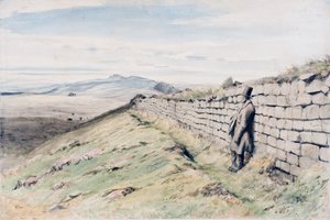 Cockmount Hill (penna, wc & gouache på papper, på kort) av Henry Burdon Richardson