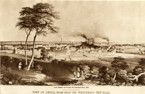 Utsikt över Leeds, nära Whitehall New Road av Henry Burn