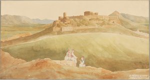 Utsikt över Akropolis, Aten, Grekland av Henry Byam Martin