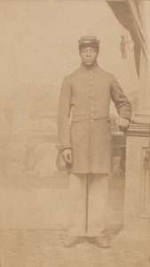 Carte-de-visite av en oidentifierad unionssoldat, 1862-1884. av Henry C. Cushing