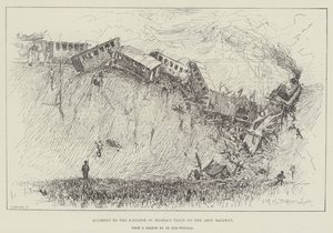 Olycka med kejsaren av Rysslands tåg på Azovjärnvägen av Henry Charles Seppings Wright