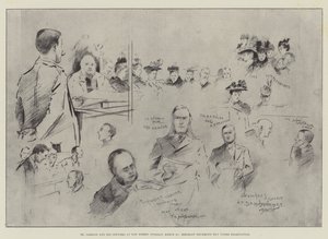 Dr Jameson och hans officerare på Bow Street, tisdagen den 10 mars, sergeant Drummond Hay under undersökning av Henry Charles Seppings Wright
