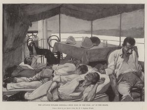 Framryckningen mot Dongola, High Noon på Nilen, 115° i skuggan av Henry Charles Seppings Wright