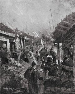 Plundringen av Peking av rebellen Li (lito) av Henry Charles Seppings Wright
