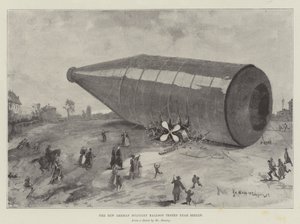Den nya tyska militärballongen testades nära Berlin av Henry Charles Seppings Wright