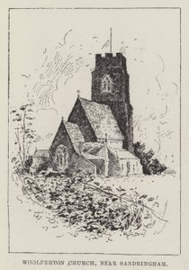 Woolferton Church, nära Sandringham av Henry Charles Seppings Wright