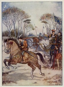 En fin utställning om hästskicklighet (färg litho) av Henry Cole