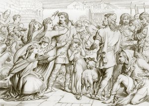Hur Hereward dräpte björnen (gravyr)