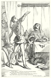 Kung Henrik IV del I (gravyr) av Henry Courtney (after) Selous