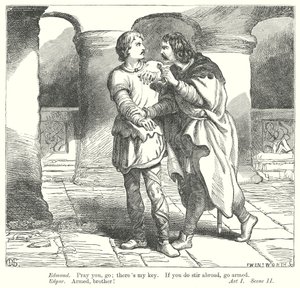 Kung Lear (gravyr) av Henry Courtney (after) Selous