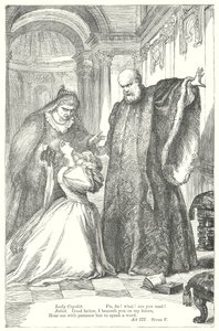 Romeo och Julia (gravyr) av Henry Courtney (after) Selous