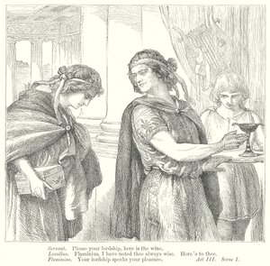 Timon från Aten (gravyr) av Henry Courtney (after) Selous