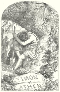 Timon från Aten (gravyr) av Henry Courtney (after) Selous