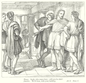 Timon från Aten (gravyr) av Henry Courtney (after) Selous