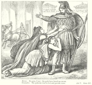 Troilus och Cressida (gravyr) av Henry Courtney (after) Selous