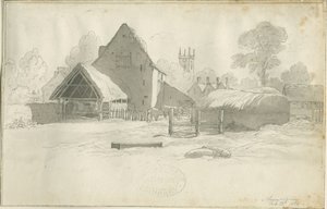 Shenstone - Farm: sepiateckning, nd [1788-1855] (teckning)