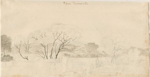 Tamworth - Distant View: blyertsteckning, nd [1788-1855] (ritning)