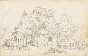 Yoxall - Old Farm House: blyertsteckning, nd [c 1815]