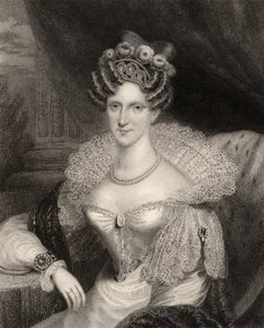 Prinsessan Adelaide av Saxe-Coburg Meiningen, graverad av H.R. Cook (fl.1813-47), från 