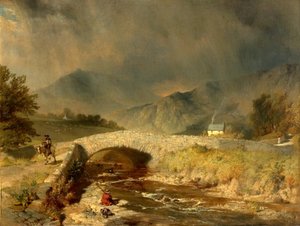 Stormigt väder nära Ambleside, Cumbria, 1846 av Henry Dawson