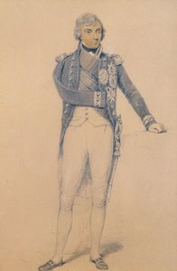Horatio Nelson (1758-1805) (penna, bläck och gouache på papper) av Henry Edridge