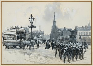 Ardwick Green och Methodist Free Church av Henry Edward Tidmarsh