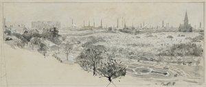 Phillips Park Cemetery och Bradford Road Gas Works av Henry Edward Tidmarsh