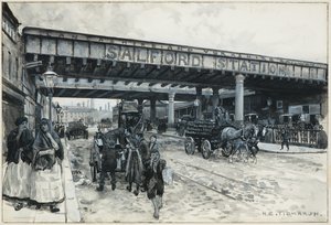 Salfords järnvägsstation, New Bailey Street av Henry Edward Tidmarsh