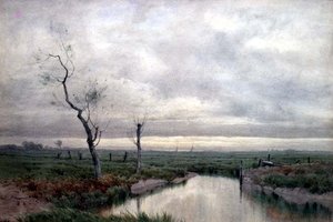 Kustens träskmarker (akvarell)
