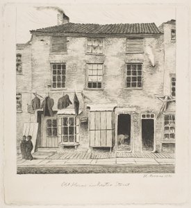 Gammalt hus på Rector Street, ur "Scener från det gamla New York" av Henry Farrer