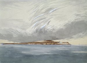 Fort och ön Mackinaw, oktober 1842 (wc på papper)