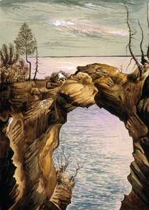 Landskap (wc på papper)