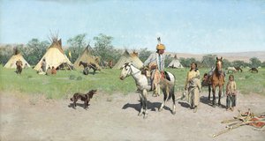 I betesmarker nya, 1895 av Henry Francois Farny