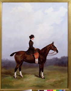 Lady Riding Sidosadel av Henry Frederick Lucas-Lucas