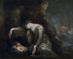 Dana? och Perseus på Seriphos(?) av Johann Heinrich Füssli