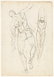 Figurstudier (recto och verso) av Johann Heinrich Füssli