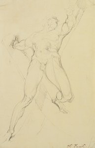 Haman, efter Michelangelo, av Johann Heinrich Füssli