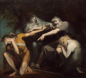 Oidipus förbannar sin son Polynices