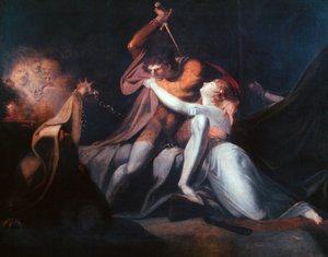 Percival Delivering Belisane..., utställd 1783 av Johann Heinrich Füssli