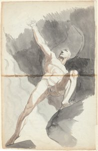 Satan trotsar himlens krafter av Johann Heinrich Füssli