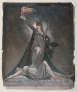 Studie för inkvisition, illustration till Columbiad av Johann Heinrich Füssli