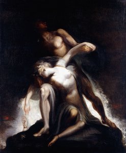 Synen om syndafloden, av Johann Heinrich Füssli