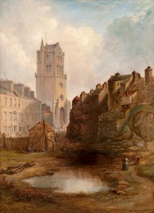 Lindsay Street Quarry and Old Steeple, ca 1855 (olja på duk) av Henry G. Duguid