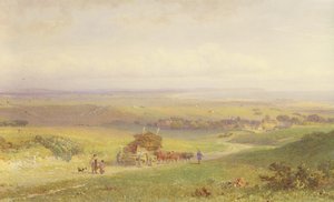 Pevensey Bay, Sussex, 1868 (wc, bc, grafit og skrabning på papir) sverige