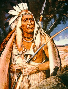 Iroquois Chief (olja på duk)