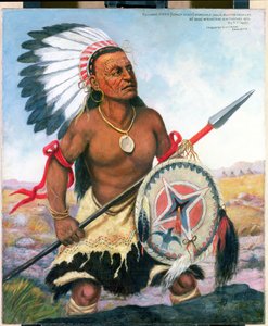 Porträtt av Crazy Horse, 1876
