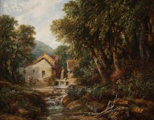 A Mill i Rowsley, Derbyshire, 1867