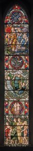 Benedicite fönster, ca 1895 (målat glas) av Henry Holiday